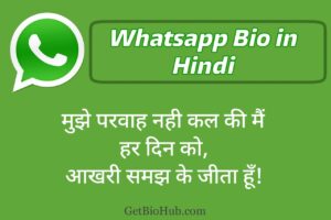 WhatsApp bio in hindi