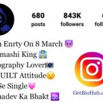 badmashi bio for Instagram