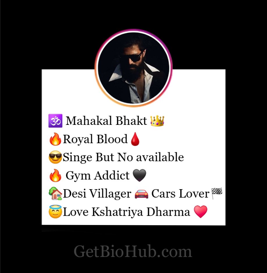 Kshatriya Rajput Bio For Instagram