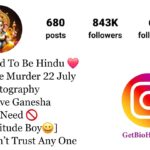 Ganpati Bappa Bio For Instagram