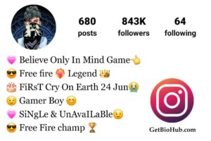 Free Fire Bio For Instagram