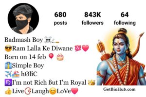 जय श्री राम Instagram Bio in Hindi