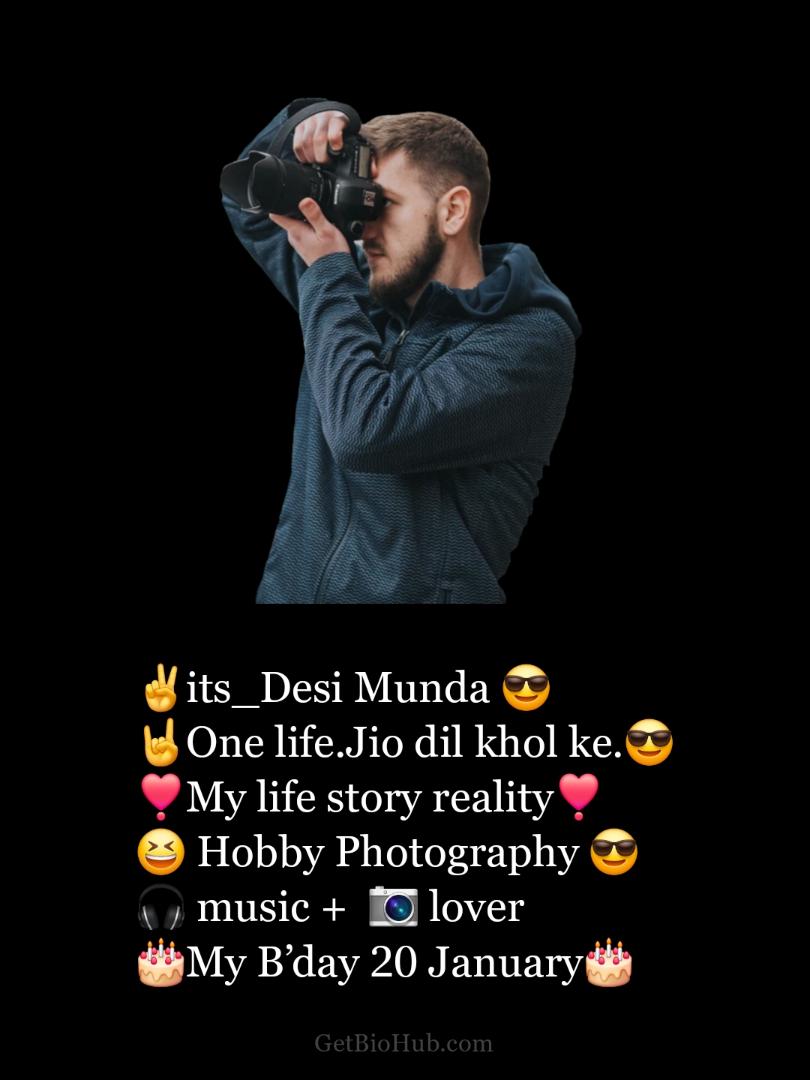 Stylish Photography Bio For Instagram