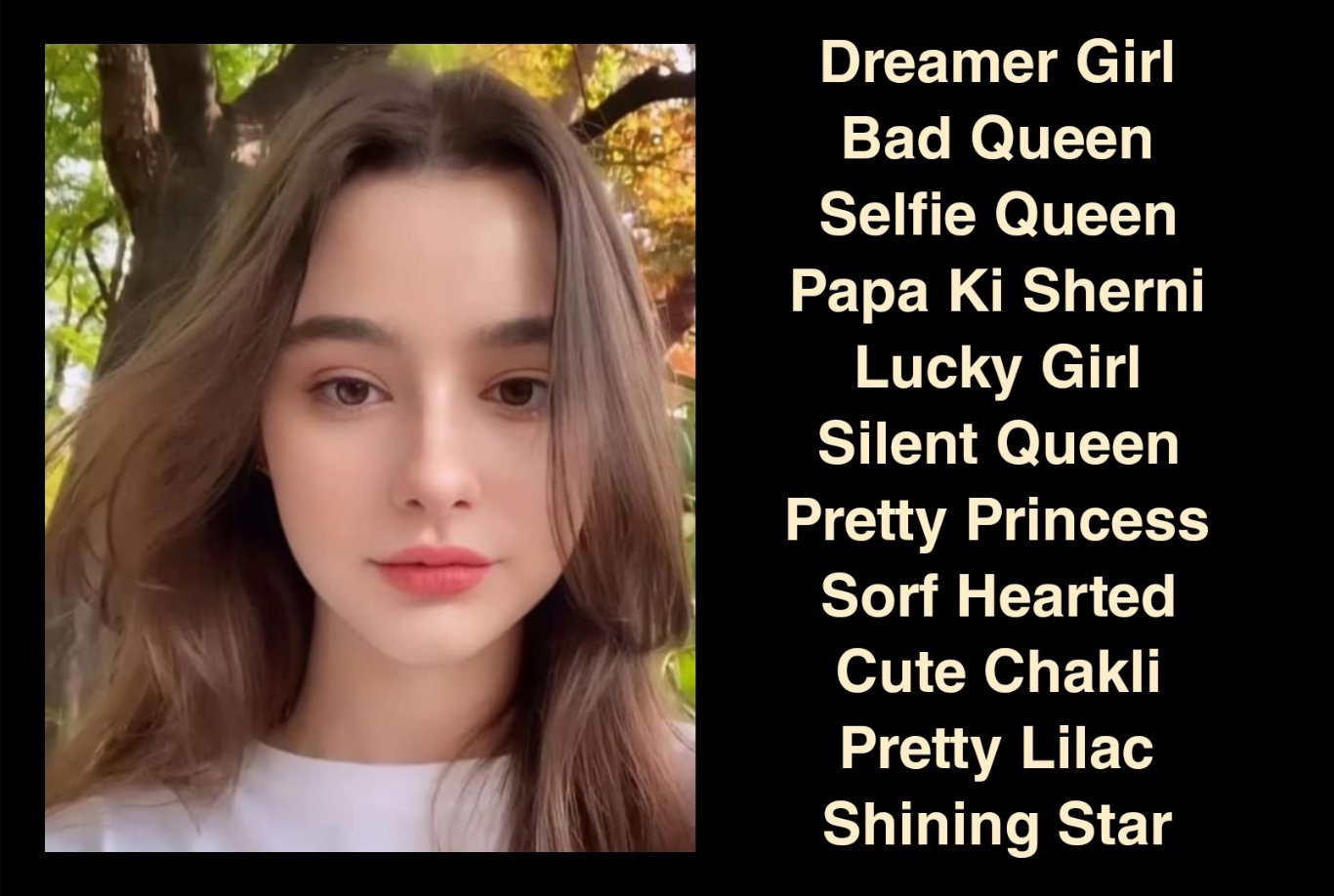 Attitude Names For For Instagram For Girls